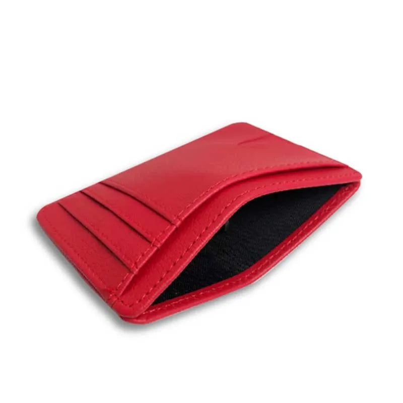 RFID Blocking Slim Card Holder Wallet – 8 Slot Leather