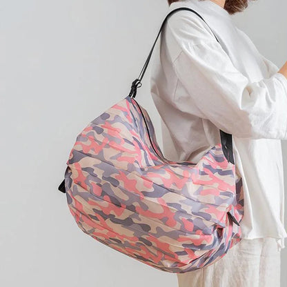 Foldable Waterproof Shopping Bag – Reusable Portable Tote