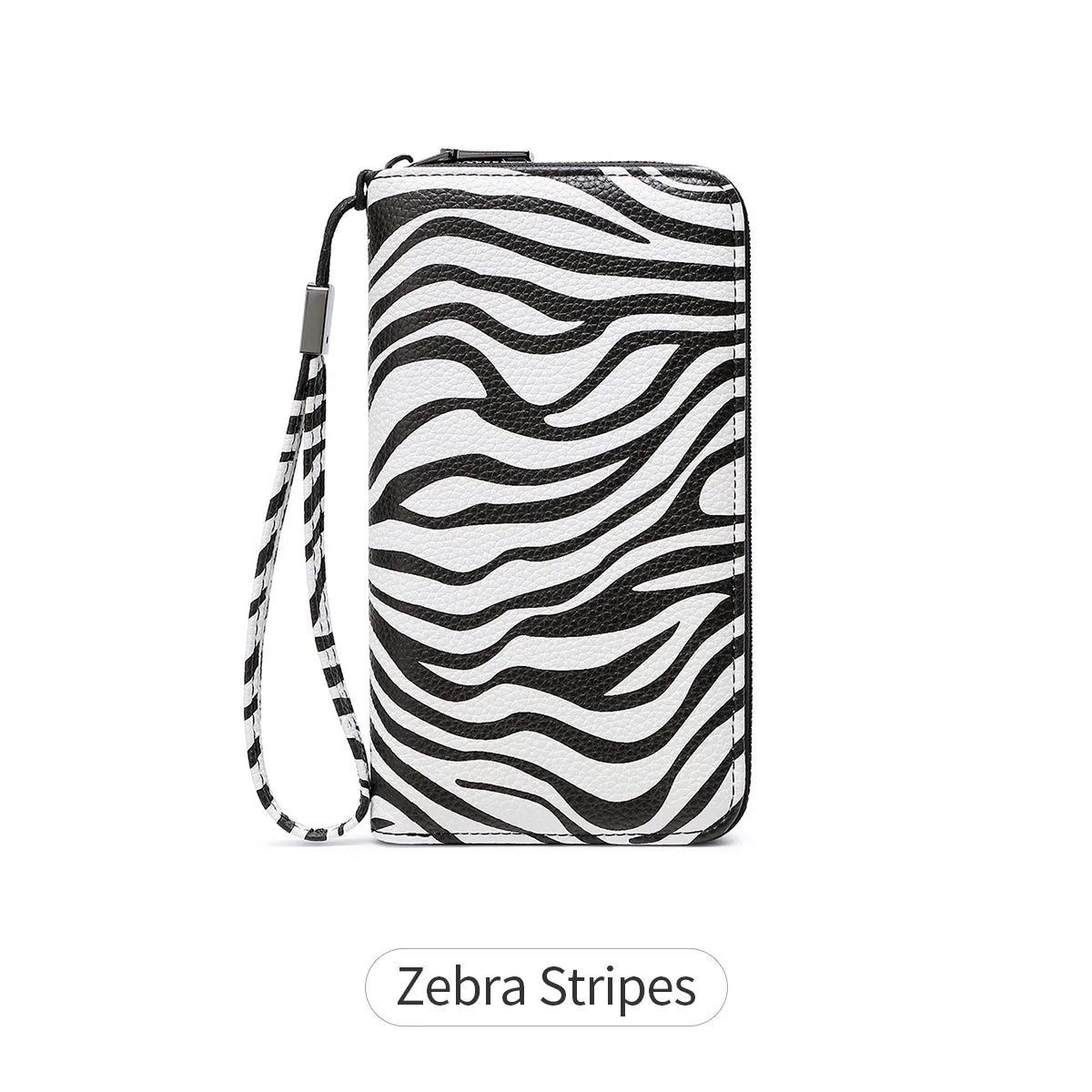 RFID Blocking Women's Animal Print Accordion Wallet Wristlet