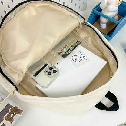 Bowknot Aesthetic Backpack – Lightweight School Bag for Girls & Women