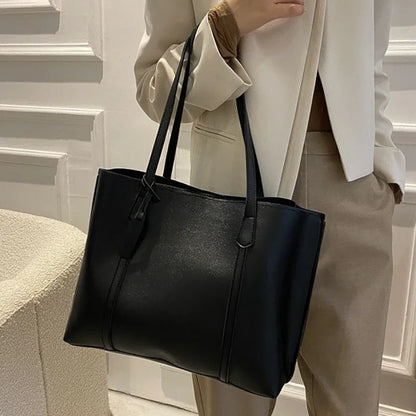 Large Capacity Soft Leather Tote Bag for Women