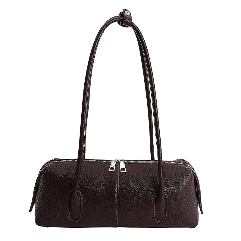 Women's Retro PU Leather Shoulder Bag – Underarm Satchel