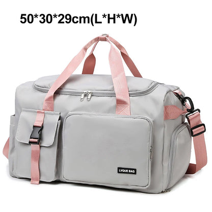 Women's Gym Duffel Bag – Wet Dry Separation Travel & Sports Bag