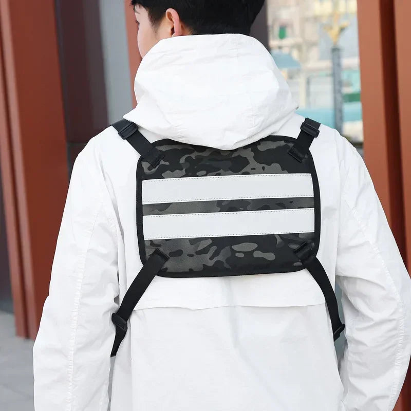 Men's Tactical Chest Bag Vest – Outdoor Sports & Cycling Rig