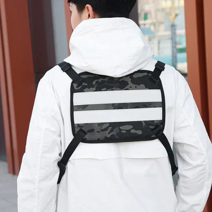 Men's Tactical Chest Bag Vest – Outdoor Sports & Cycling Rig