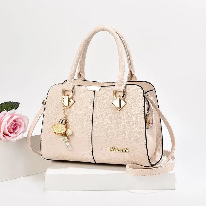 Large Capacity PU Leather Handbag Women Shoulder Crossbody Bag