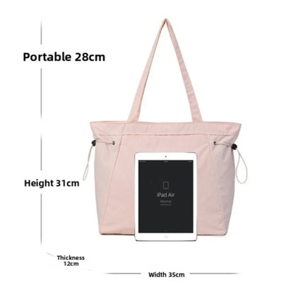 Large Drawstring Tote Bag – Women's Casual Shoulder Bag