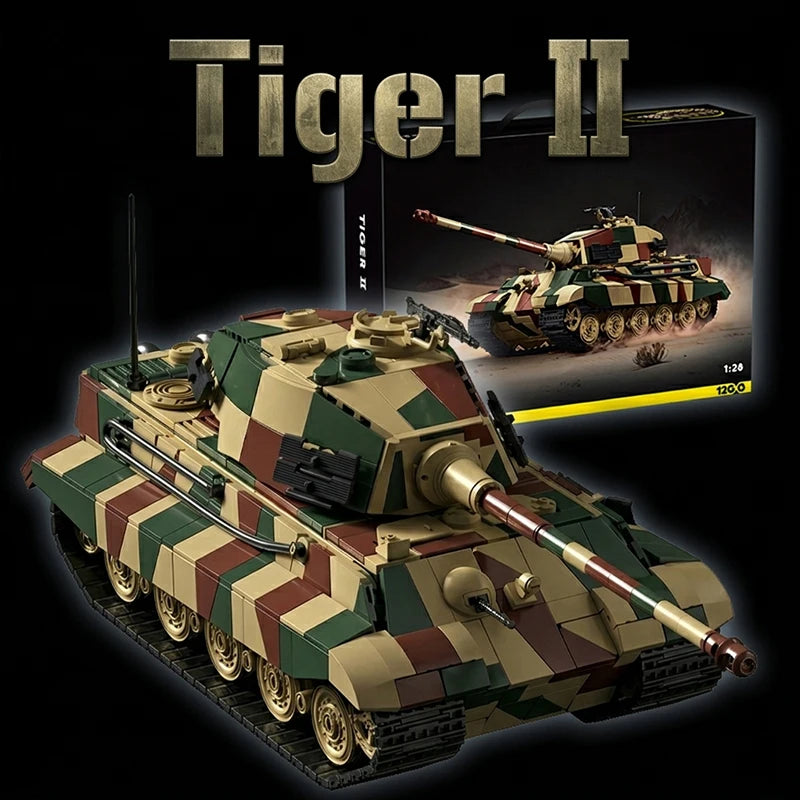 King Tiger II Heavy Tank MOC Building Set