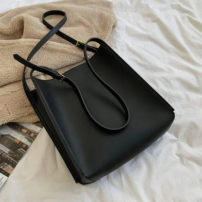 Luxury Leather Tote Bag – Large Capacity Shoulder Handbag