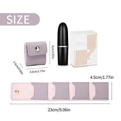 Jewelry Travel Pouch – Mini PU Leather Organizer with Snap Closure