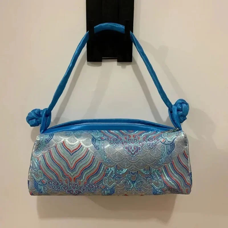 Chinese Silk Embroidery Handbag – Women's Floral Brocade Tote Bag