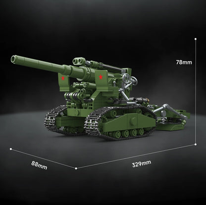 B-4 M1931 Howitzer Military Building Blocks Set – WWII Artillery Model