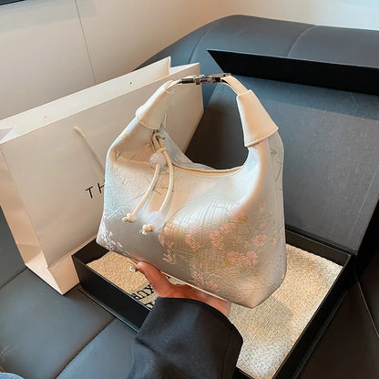 Chinese Embroidery Silk Crossbody Bag – Women's Luxury Purse