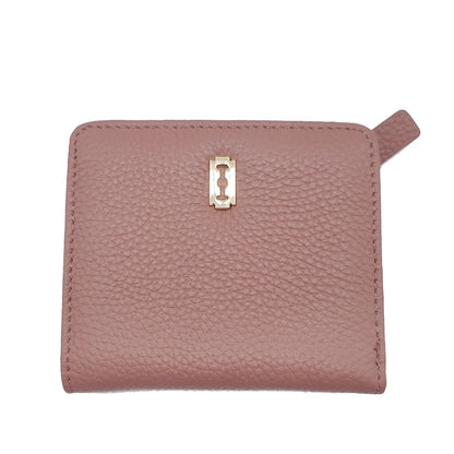 Women's Genuine Cowhide Leather Small Wallet with Multiple Card Slots