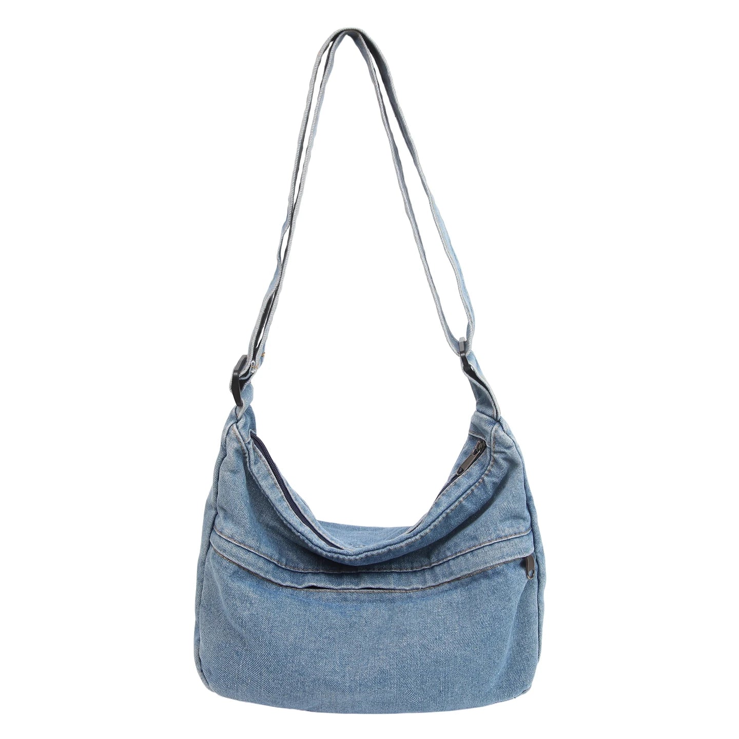 Denim Crossbody Bag – Large Capacity Casual Shoulder Bag for Women