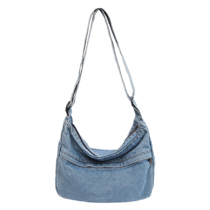 Denim Crossbody Bag – Large Capacity Casual Shoulder Bag for Women