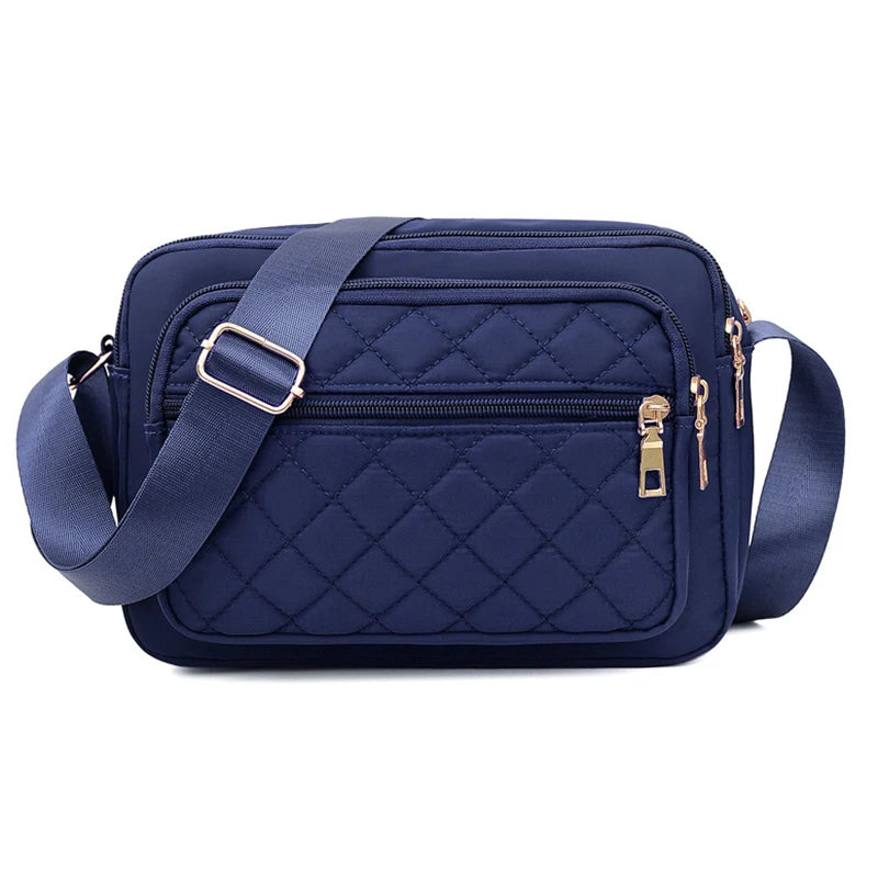 Quilted Crossbody Shoulder Bag for Women – Large Capacity
