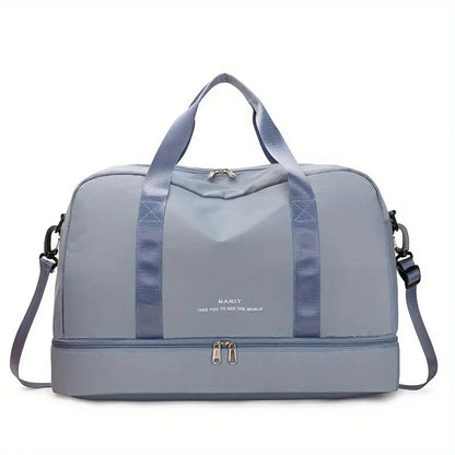 Gym Duffel Bag with Shoe Compartment – Large Sports Travel Bag