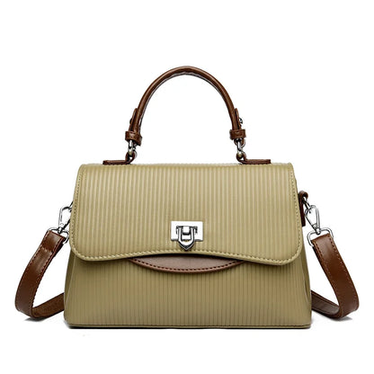Women's Leather Crossbody Bag – Large Capacity Shoulder Handbag