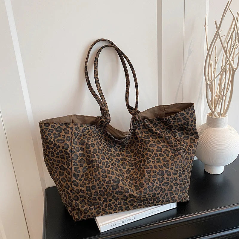 Fashionable Leopard Print Top Handle Bag Women Crossbody Casual Shoulder Comfortable Versatile