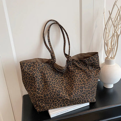Fashionable Leopard Print Top Handle Bag Women Crossbody Casual Shoulder Comfortable Versatile