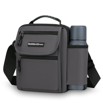 Men's Crossbody Shoulder Bag with Bottle Pocket