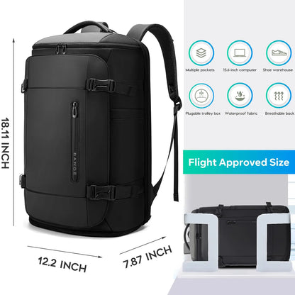 Bange Large Capacity Travel Backpack – Dry Wet Separation for Men