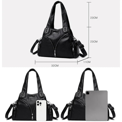 Luxury Leather Shoulder Bag for Women – Designer Crossbody Handbag