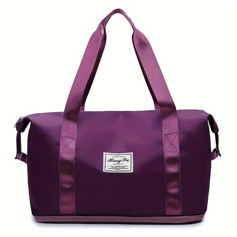 Women's Large Capacity Nylon Gym & Travel Duffle Bag