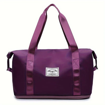 Women's Large Capacity Nylon Gym & Travel Duffle Bag