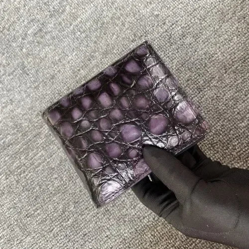 Men's Crocodile Leather Wallet – Luxury Short Organizer