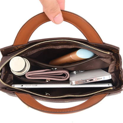 Leather Crossbody Bag for Women – Small Shoulder Tote Handbag