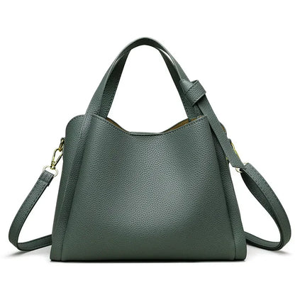 Women's PU Leather Bucket Bag – Luxury Crossbody Shoulder Handbag