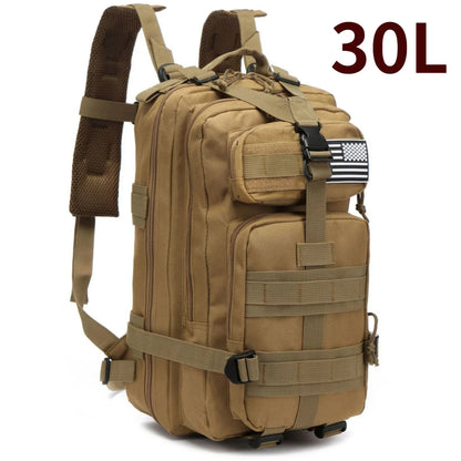 50L Tactical Backpack – Waterproof 1000D Nylon Hunting & Hiking Rucksack