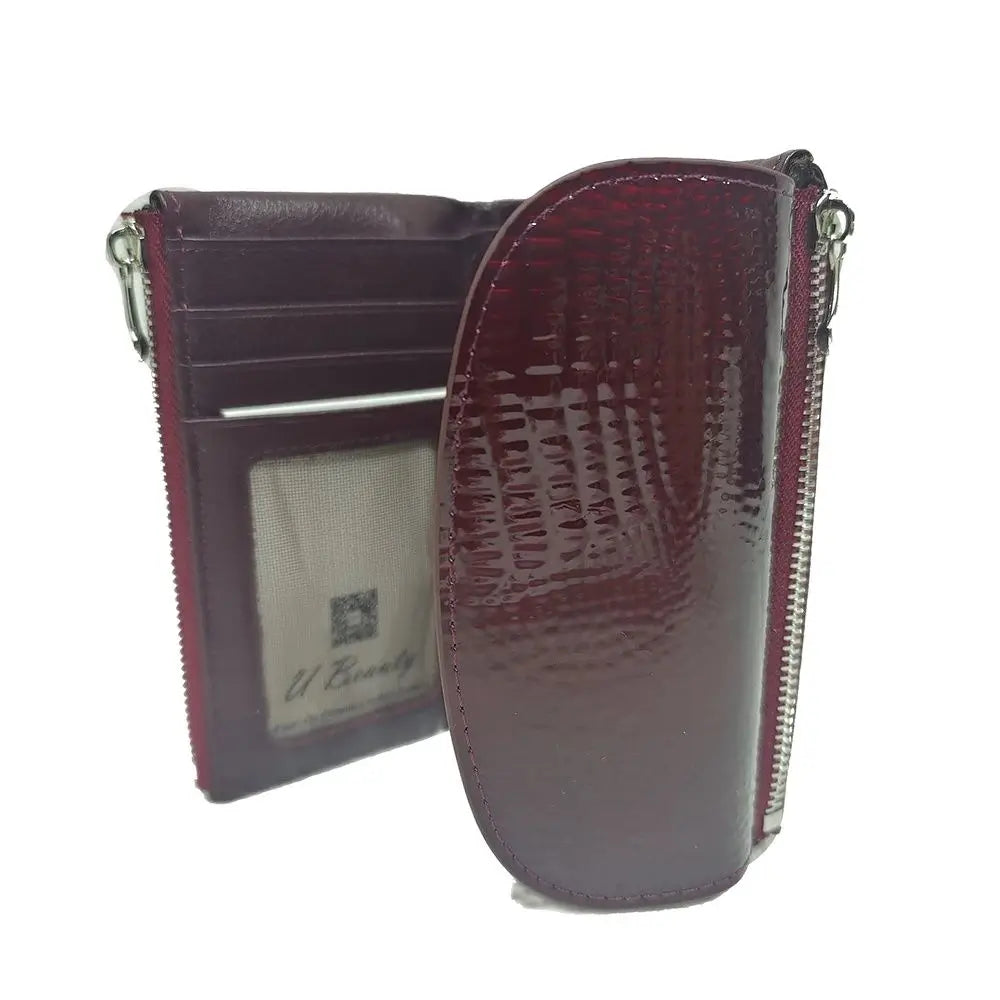 Crocodile Pattern Genuine Leather Women's Short Wallet