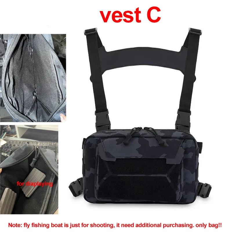 Tactical Chest Rig Bag – Front Vest Pouch for Outdoor Use