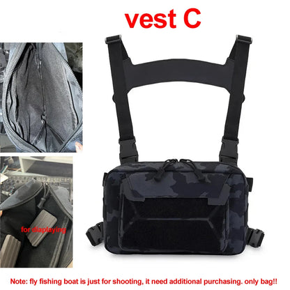 Tactical Chest Rig Bag – Front Vest Pouch for Outdoor Use