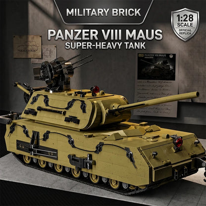 Panzer VIII Maus Heavy Tank MOC Building Blocks Set