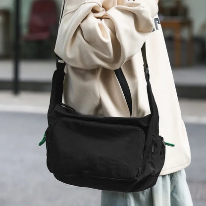 Large Capacity Nylon Crossbody Bag for Gym & Travel