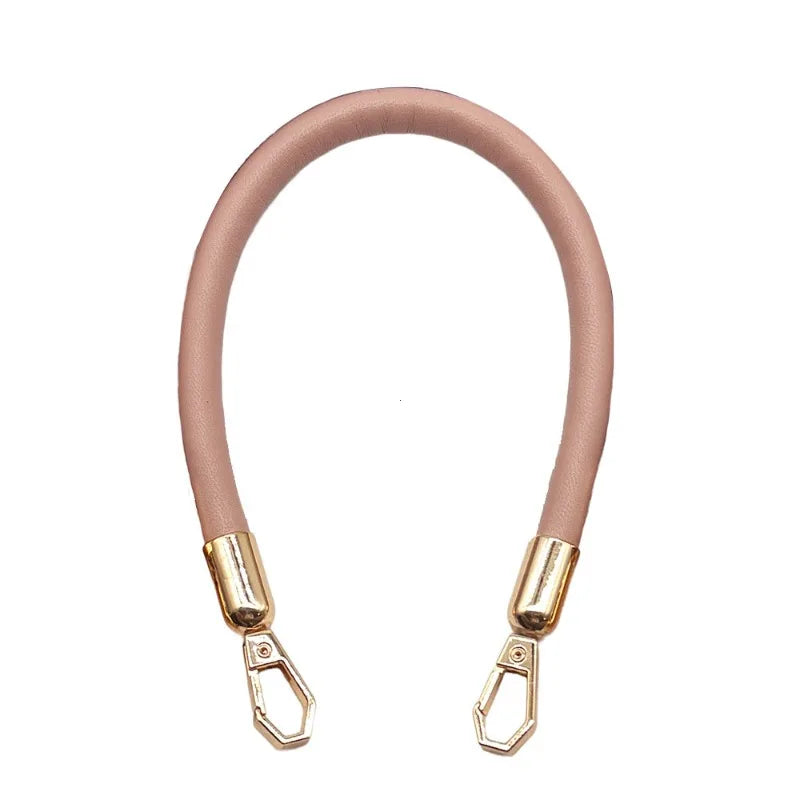 PU Leather Bag Handle Strap with Gold Chain Buckle – 40cm