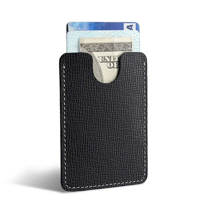 Slim Genuine Leather Card Holder – Ultra-Thin Cowhide Wallet