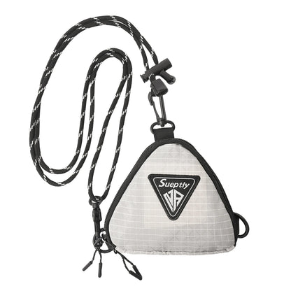 Triangle Mini Crossbody Bag – Japanese Style Key & Coin Pouch
