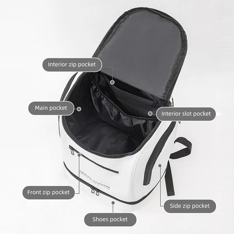 Sports Gym Backpack with Separate Shoe Compartment