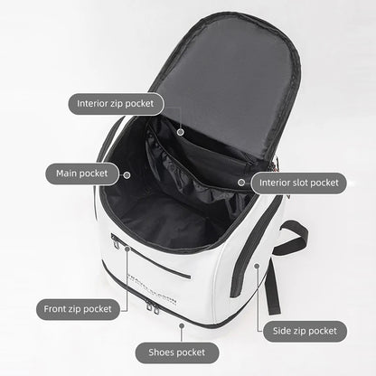 Sports Gym Backpack with Separate Shoe Compartment