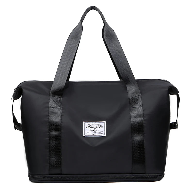 Waterproof Nylon Travel Duffle Bag – Expandable Large Capacity