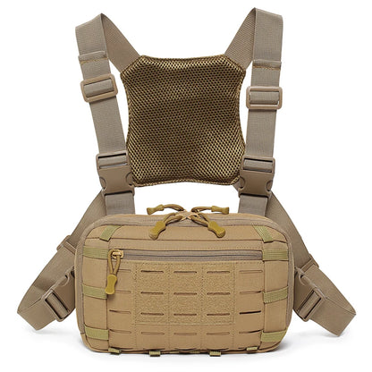 Tactical Chest Pack with MOLLE Webbing – Outdoor Hiking Bag