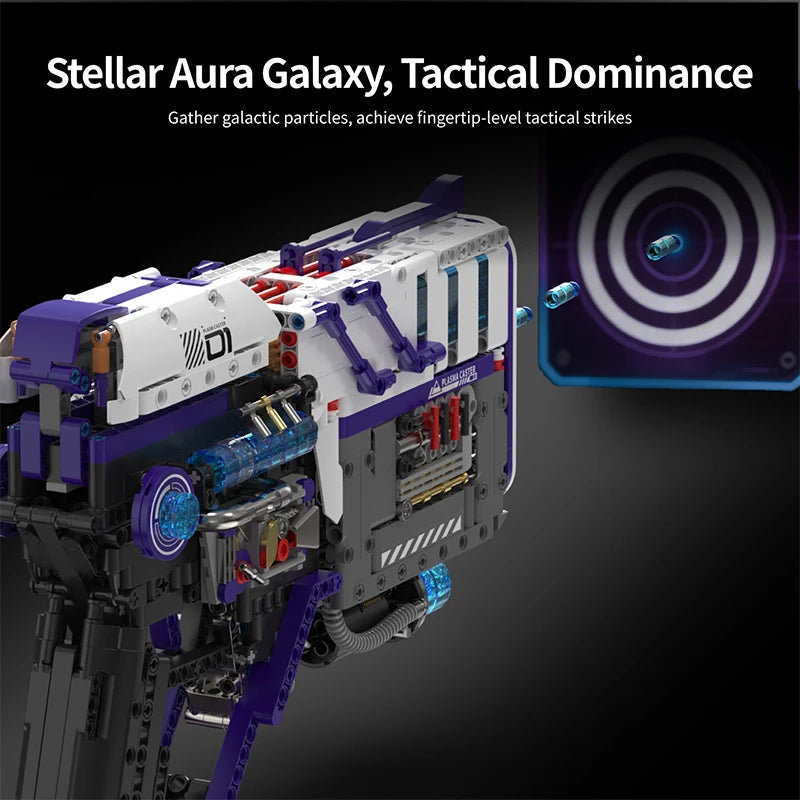 Cyberpunk Plasma Blaster MOC Building Blocks Set – 1334 Pcs