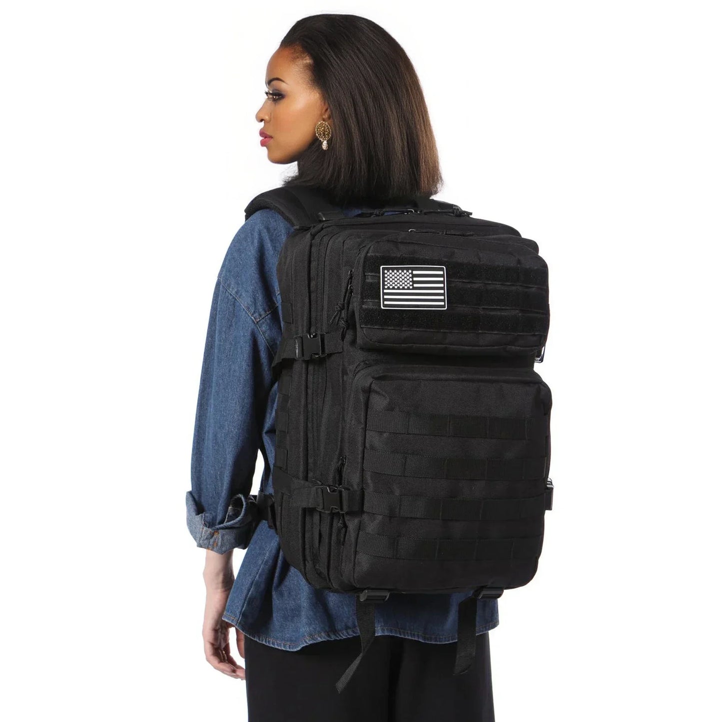 Tactical MOLLE Backpack 25L/50L – Hiking, Camping & Outdoor Rucksack