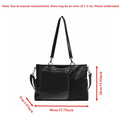 Large Capacity Transparent Window Tote Bag for Women
