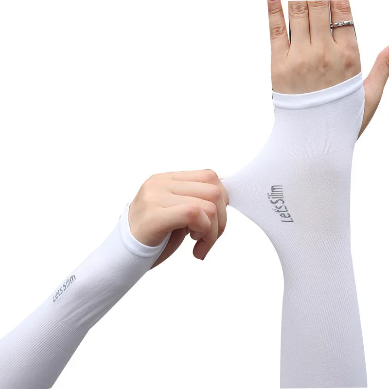 UV Protection Ice Silk Arm Sleeves – Unisex Sun Cover